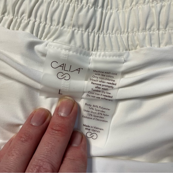 CALIA Infinity Run Skort white tennis skirt - Picture 4 of 6